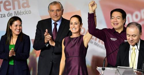 El partido de López Obrador elige a Claudia Sheinbaum como su candidata a la presidencia.