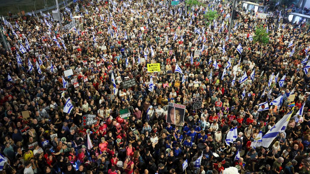 Al menos siete arrestados en protestas en Tel Aviv, dice portavoz de policía de Israel