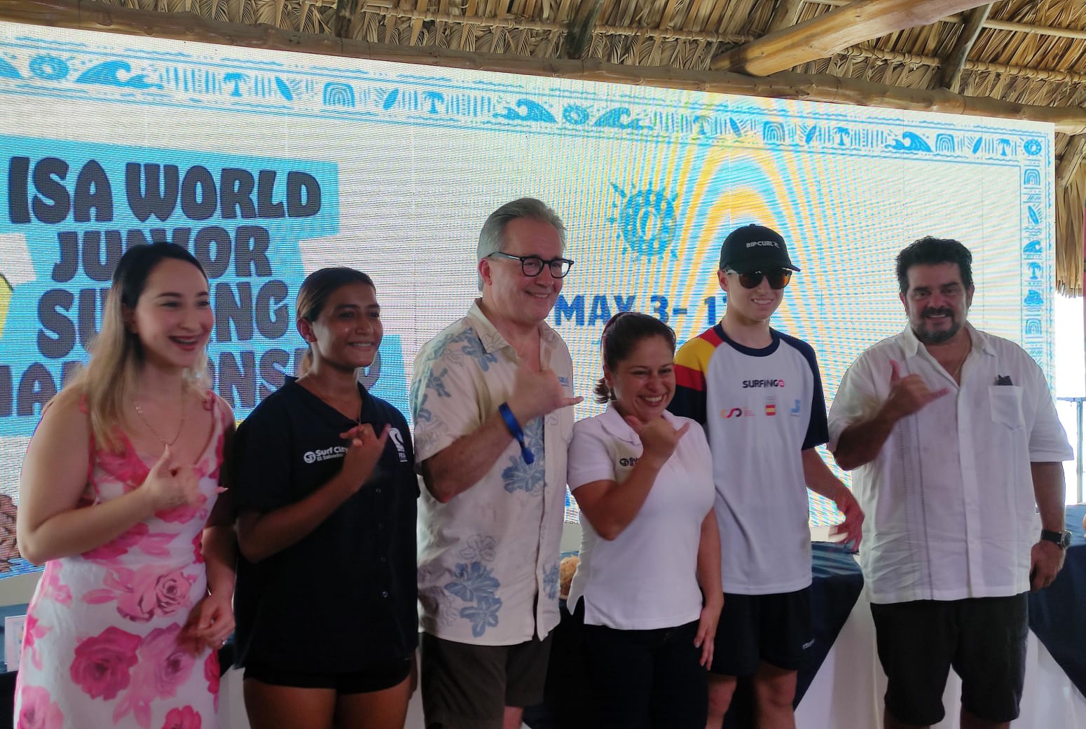 Este dia se llevo a cabo la conferencia de prensa para anunciar el torneo de ISA World Junior Surfing Championship 2024