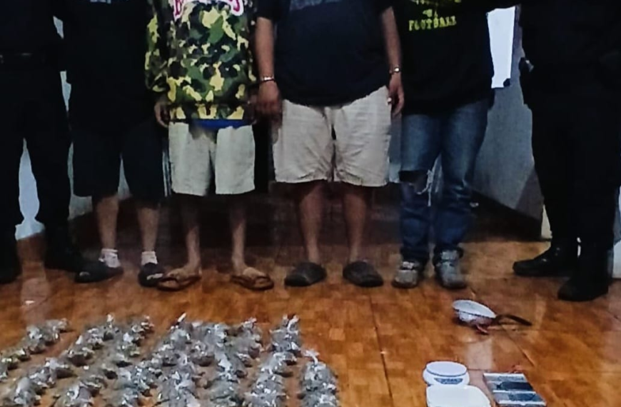 Capturados por distribucion de drogas.