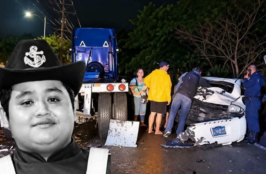 Estudiante de bachillerato de 17 años identificado como Owen Jeovani Morales, perdió la vida en un siniestro vial